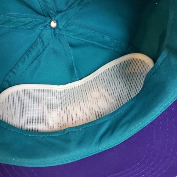 Vintage Bud King of Beers Teal Purple Snapback Hat - Picture 8 of 8
